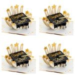 Graduation Pop-Up Cards with Envelopes - Set of 4