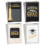 Graduation Card Set - Black and Gold Designs