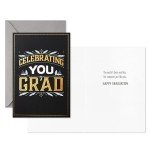 Graduation Card Set - Black and Gold Designs