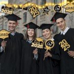 Black and Gold Graduation Party Centerpieces - 36 pcs