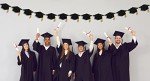 Class of 2025 Glitter Graduation Banner with Tassel