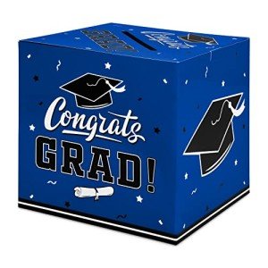 Gatherfun Blue Graduation Party Decor Gift Box