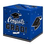 Gatherfun Blue Graduation Party Decor Gift Box