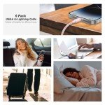 6-Pack Fast Charging iPhone Lightning Cables