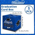 Gatherfun Blue Graduation Party Decor Gift Box