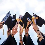 Black Graduation Cap Stickers - 600 Pack