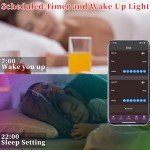 QZYL LED Lights for Bedroom, 25FT RGB LED Strip Lights with 44 Keys IR Remote, Smart LED Light Strip with Adhesive Backing Adjustable Brightness App Control for Bedroom Party Decoration