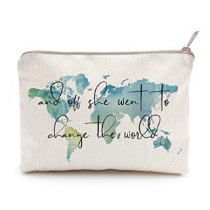 World Map Makeup Bag - Perfect Graduation Gift