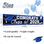 Blue Congrats Grad Banner - Class of 2025