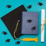 Black Graduation Cap Stickers - 600 Pack