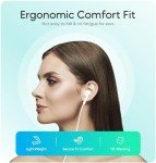 Schainyan Wired Earbuds with Microphone - Snow White