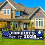 Blue Congrats Grad Banner - Class of 2025