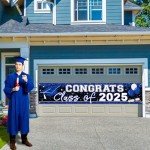 Blue Congrats Grad Banner - Class of 2025
