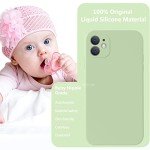 Vooii Compatible with iPhone 11 Case, Upgraded Liquid Silicone with [Flat Edges] [Camera Protection] [Soft Anti-Scratch Microfiber Lining] Phone Case for iPhone 11 6.1 inch - Matcha