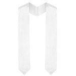 Class of 2025 White Graduation Stole - Unisex