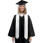 Class of 2025 White Graduation Stole - Unisex
