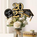 30 Pack Black and Gold Graduation Centerpiece Sticks