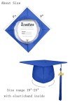 Royal Blue Graduation Cap with 2025 Tassel Charm