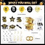 Black and Gold 2025 Graduation Party Supplies