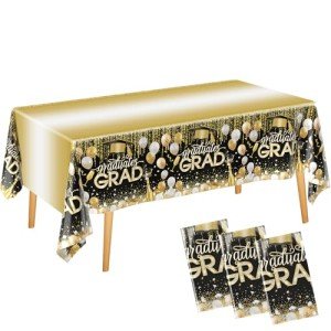 3 Pack Graduation Tablecloths - Class of 2025