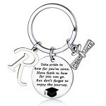Inspirational Graduation Keychain for Friends & Family