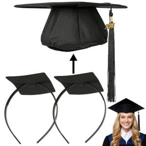 Graduation Cap Headband Pair - Secure and Stylish