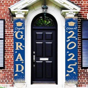 Blue and Gold Graduation Decorations for 2025