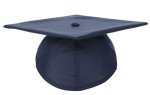 Navy Blue Graduation Cap with Tassel for Adults