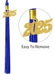 Royal Blue Graduation Cap with 2024/2025 Tassel