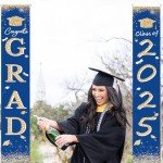 Blue and Gold Graduation Decorations for 2025