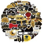 52PCS Waterproof Graduation Vinyl Stickers Pack
