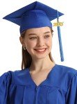 Royal Blue Graduation Cap with 2024/2025 Tassel