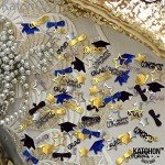 Congrats Grad 2025 Confetti - Blue & Gold
