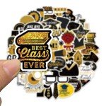 52PCS Waterproof Graduation Vinyl Stickers Pack