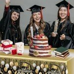 3 Pack Graduation Tablecloths - Class of 2025