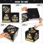Black & Gold 2025 Graduation Card Box