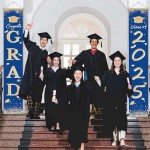 Blue and Gold Graduation Decorations for 2025
