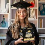 Black & Gold 2025 Graduation Card Box