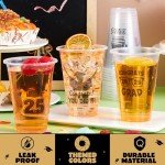 24 Graduation Party Plastic Cups Set – Class of 2025