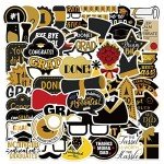 52PCS Waterproof Graduation Vinyl Stickers Pack