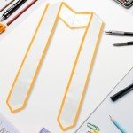 White Graduation Stole with Gold Trim - 2025