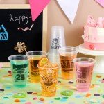 24 Graduation Party Plastic Cups Set – Class of 2025