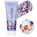 Red, White & Blue Body Glitter for 4th of July