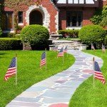 12 Mini American Flags on Sticks – Patrotic Decor