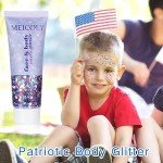 USA Flag Body Glitter for 4th of July Fun
