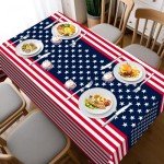 2 Pack Patriotic Disposable Tablecloths for Celebrations