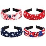 American Flag 4-Pack Headbands for Independence Day