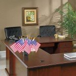 12 Mini American Flags on Sticks – Patrotic Decor