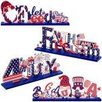 4th of July Patriotic Gnomes - Set of 4