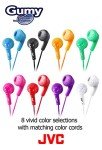 Violet JVC Gumy Ear Bud Headphones